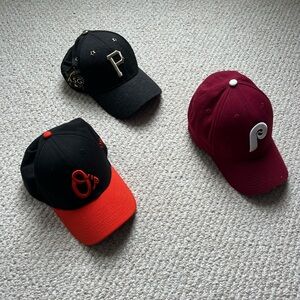 6 New Era MLB Hats Cubs Indiana Phillies Orioles Pirates White Sox